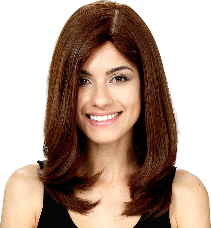 Crown Wigs Diana Cor Castanho Claro - Peruca 45cm