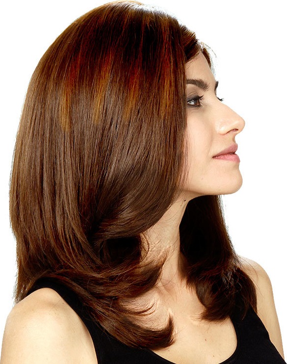 Crown Wigs Diana Cor Castanho Médio/ Claro - Peruca 45cm