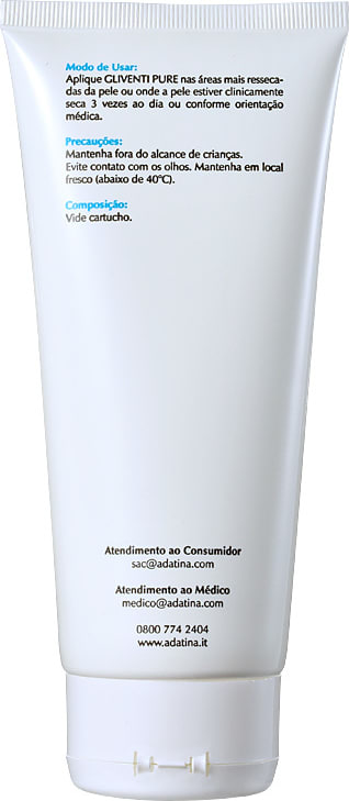 Ada Tina Gliventi Pure - Creme Hidratante Antirressecamento 200ml
