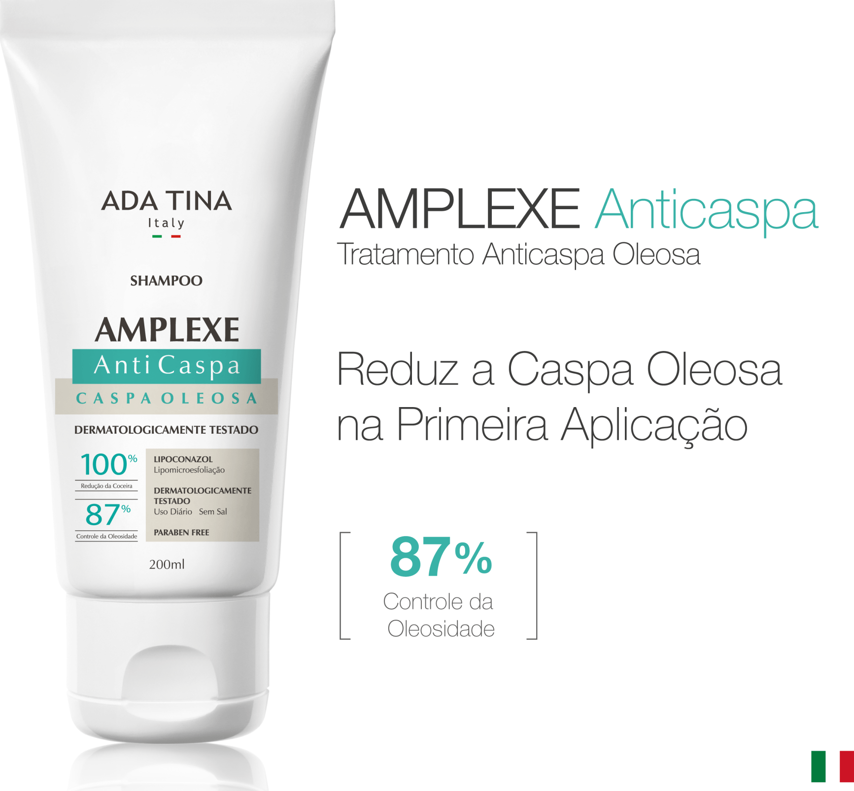 Ada Tina Amplexe Anticaspa Oleosa - Shampoo 200ml