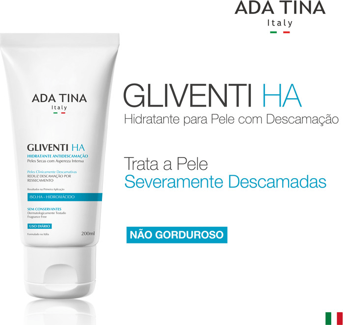 Ada Tina Gliventi HA - Creme Hidratante Antidescamação 200ml
