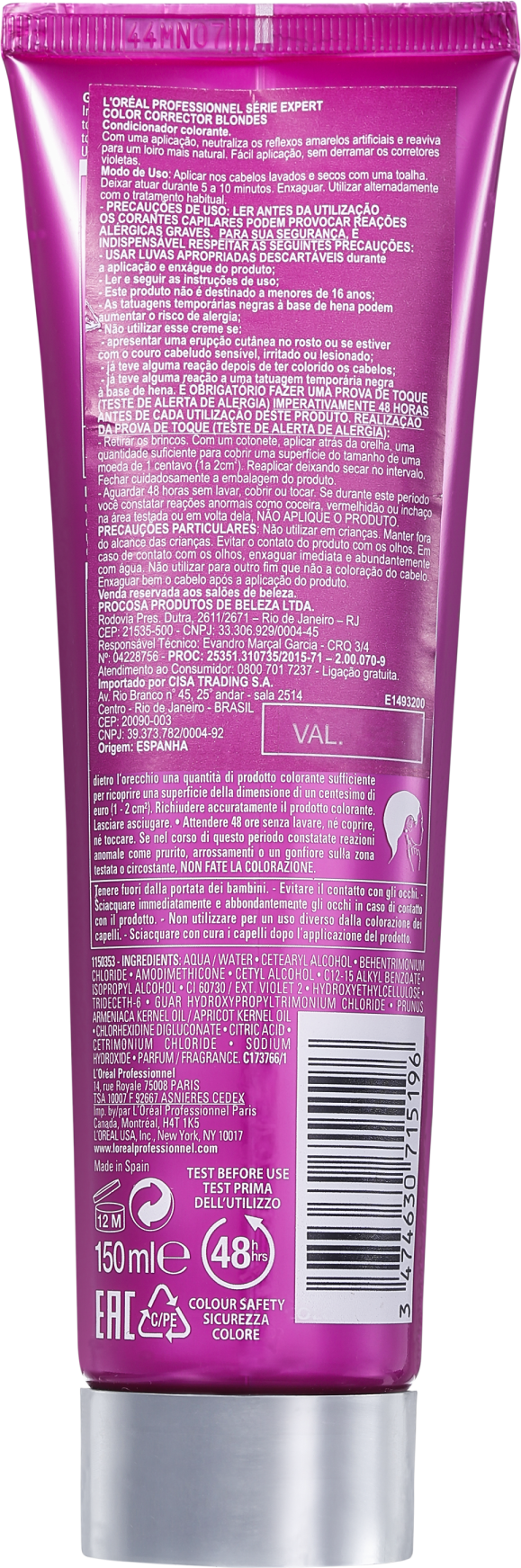 L’Oréal Professionnel Color Corrector Blondes - Creme Matizador 150ml
