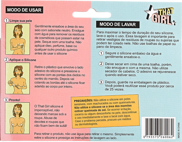 That Girl Silicone - Adesivo para Seios