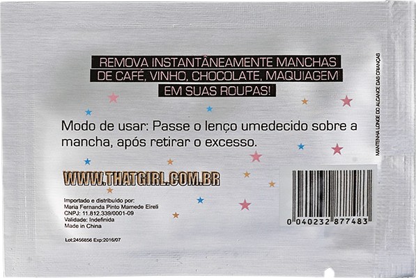 That Girl - Lenço Removedor de Manchas (1 unidade)