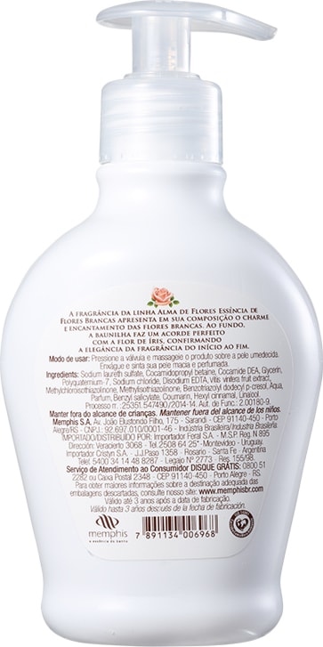 Alma de Flores Essência de Flores Brancas - Sabonete Líquido 275ml