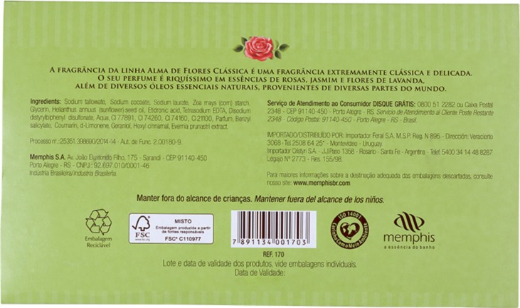 Kit Alma de Flores Finíssimas Essências - Sabonetes em Barra 3x130g