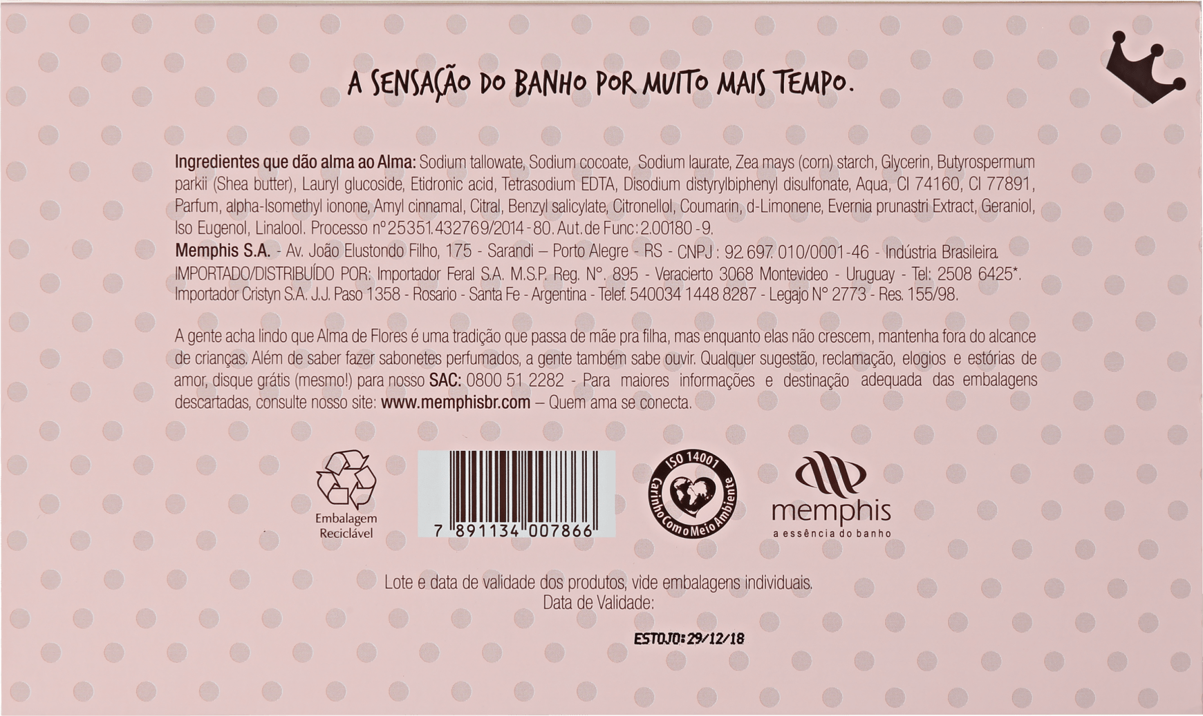 Kit Alma de Flores Queen - Sabonetes em Barra 3x130g