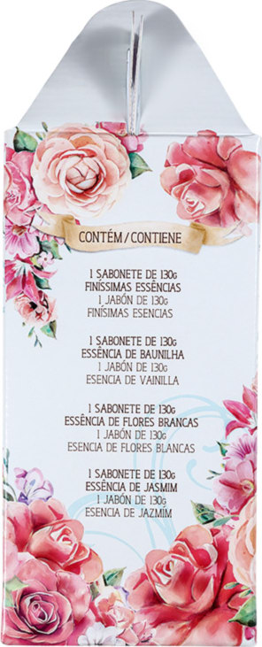 Kit Alma de Flores Perfume e Hidratação - Sabonetes em Barra 4x130g