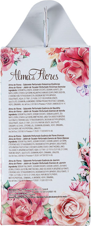Kit Alma de Flores Perfume e Hidratação - Sabonetes em Barra 4x130g