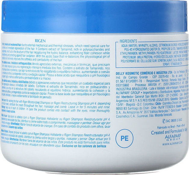 Alfaparf Rigen Tamarind Extract Ultra Regenerating Conditioner Mask - Máscara de Tratamento 500g