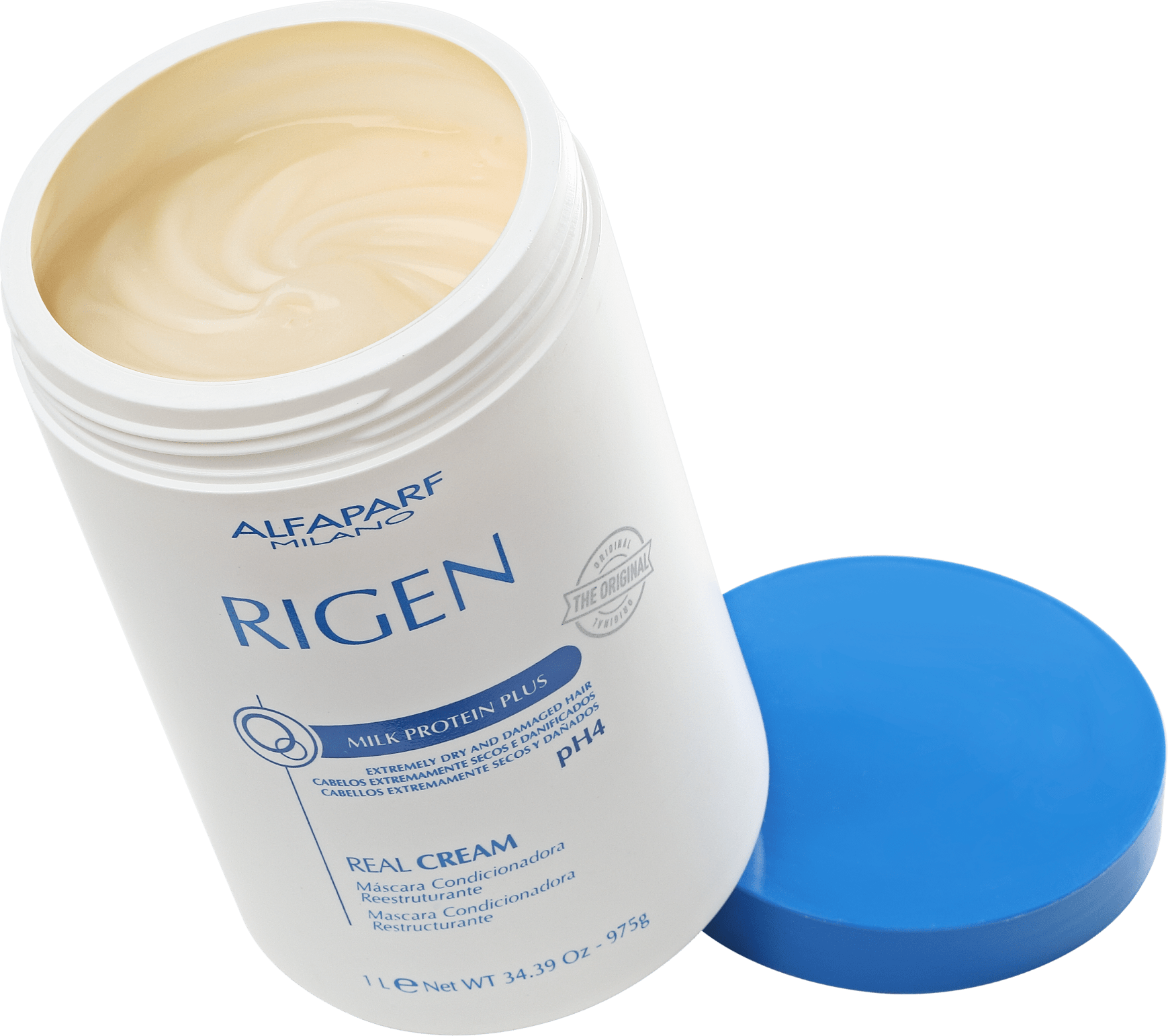 Alfaparf Rigen Milk Protein Plus Real Cream - Máscara de Tratamento 1000ml