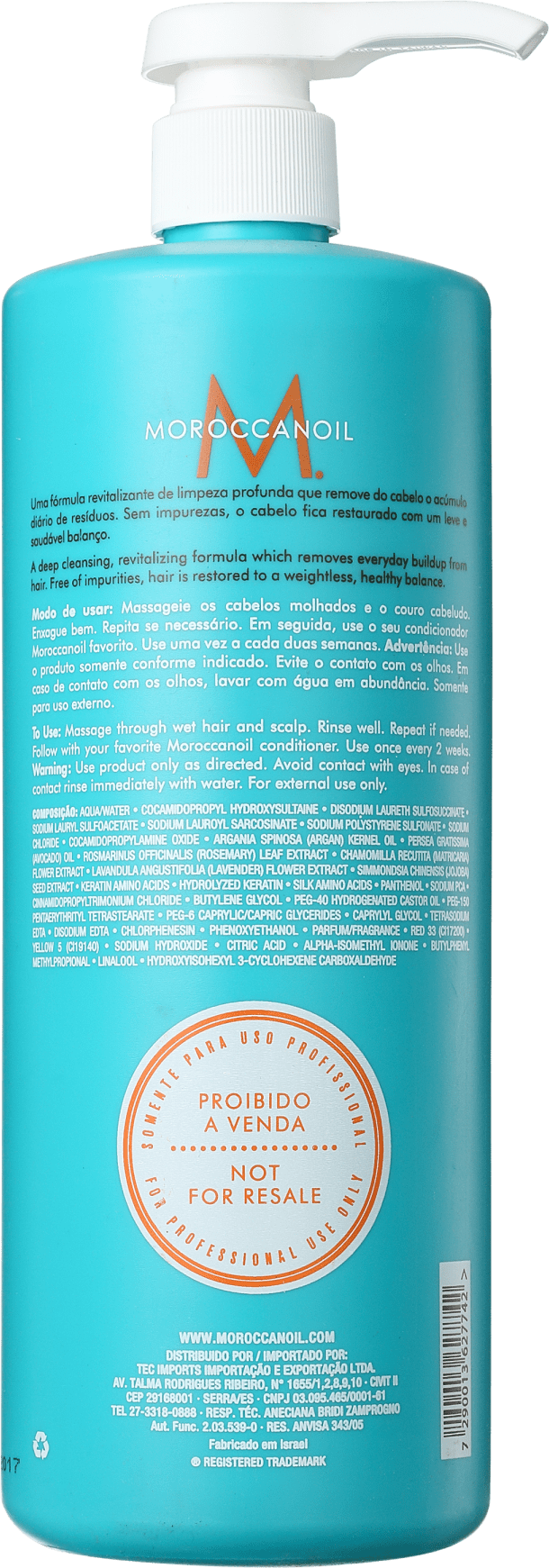 Moroccanoil Clarifying - Shampoo Antirresíduos 1000ml