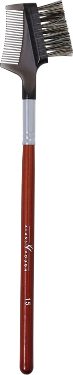 Klass Vough Brown Line 15 - Pincel para Cílios e Sobrancelhas
