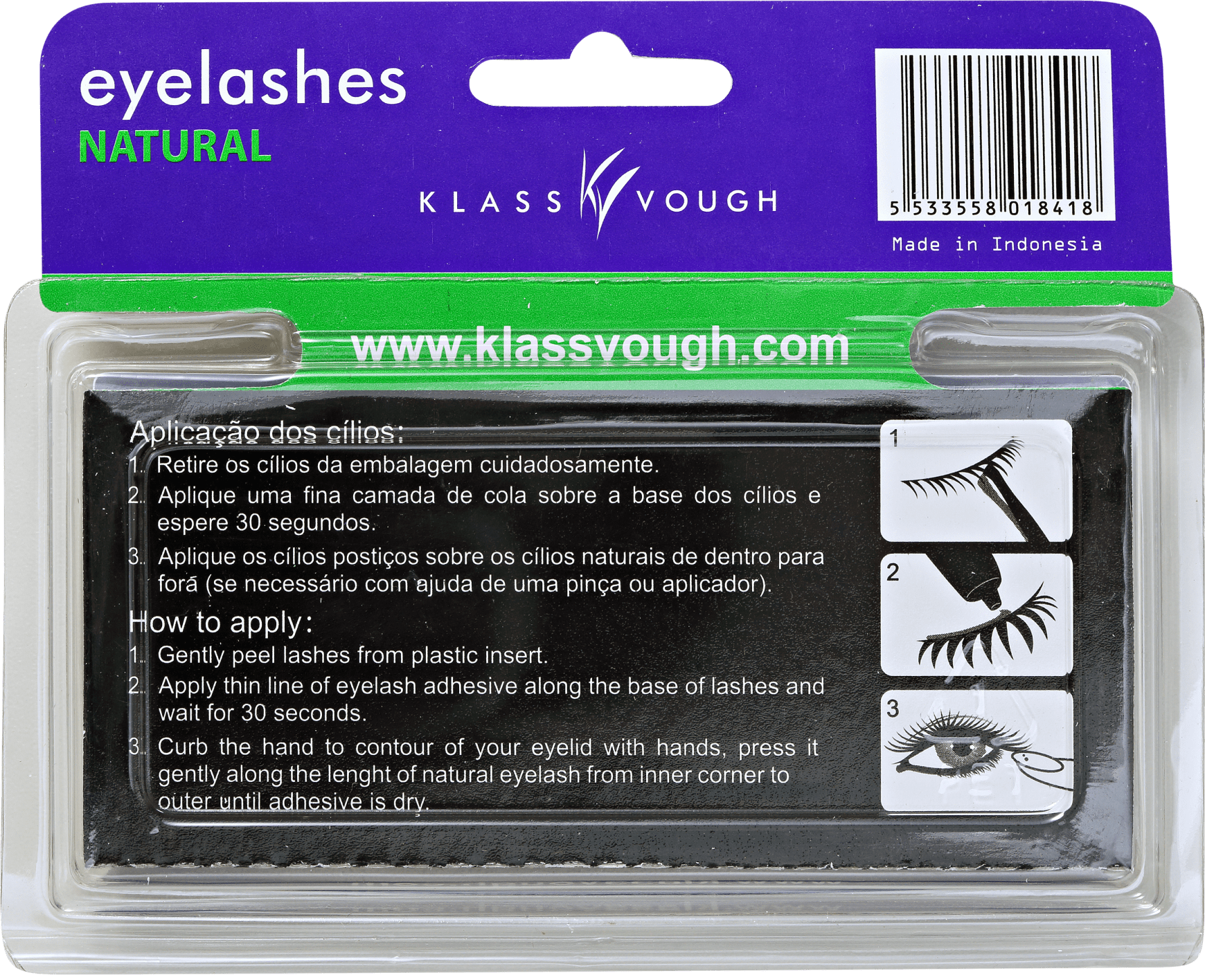 Klass Vough Natural BMR 841 - Cílios Postiços