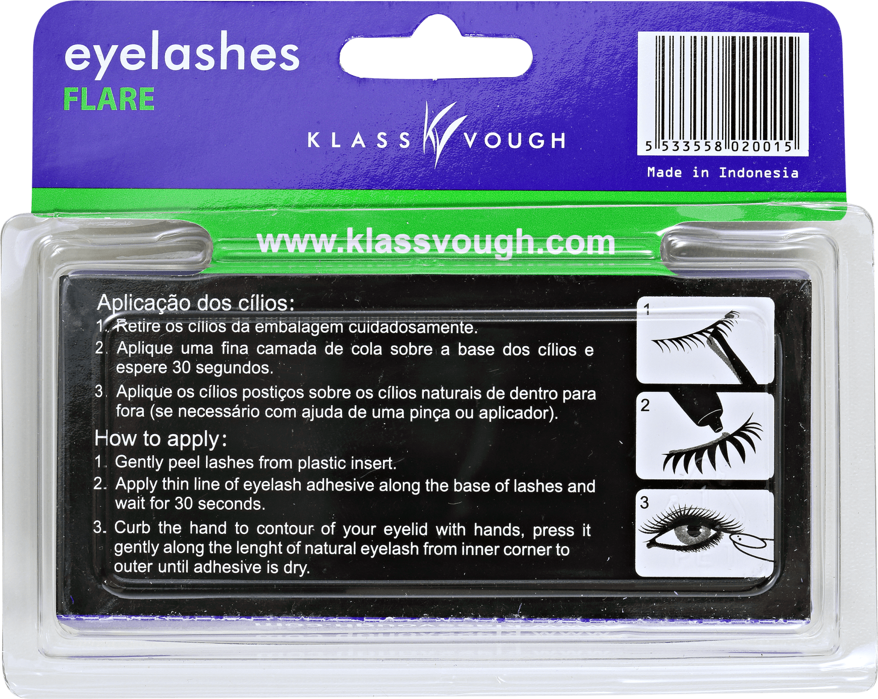Klass Vough Flare 9mm Tufos - Cílios Postiços
