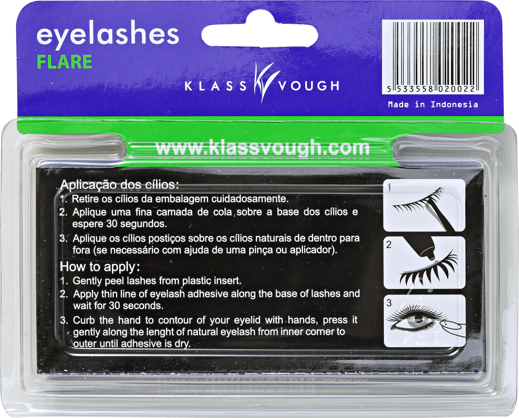 Klass Vough Flare 10mm Tufos - Cílios Postiços