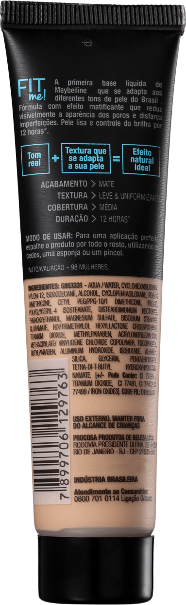 Maybelline Fit Me! Toque Matte + Fresh 100 - Base Líquida 35ml