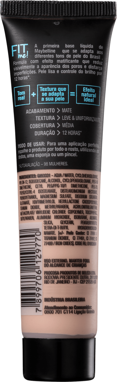 Maybelline Fit Me! Toque Matte + Fresh 110 - Base Líquida 35ml