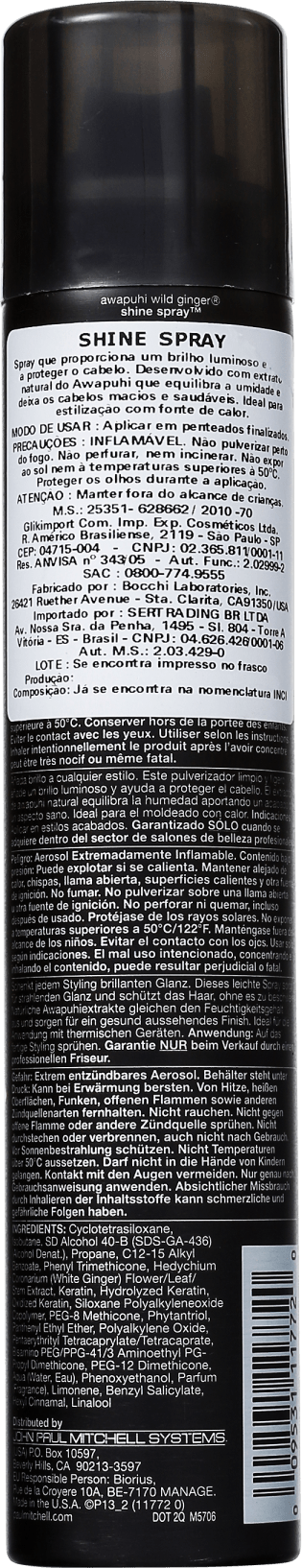 Paul Mitchell Awapuhi Wild Ginger Shine Spray - Spray de Brilho 125ml