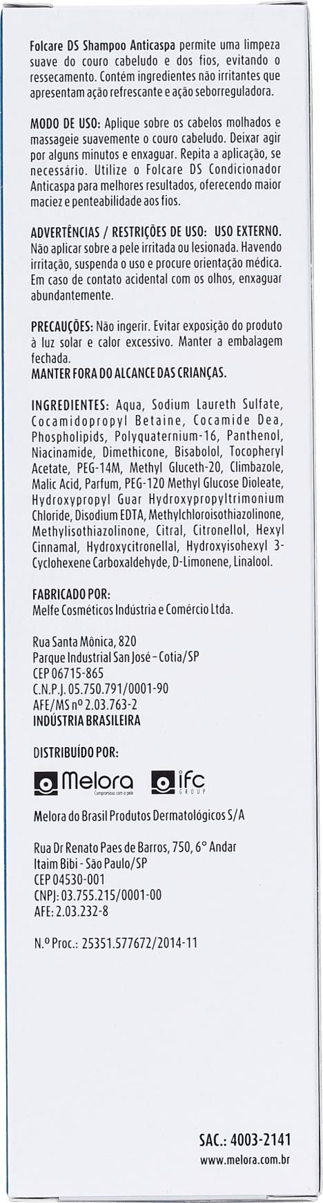 Melora Folcare DS Anticaspa - Shampoo 200ml