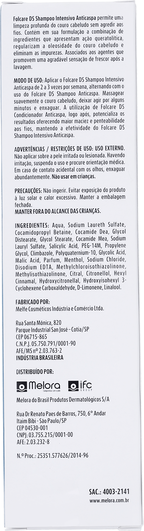 Melora Folcare DS Anticaspa Intensivo - Shampoo 125ml