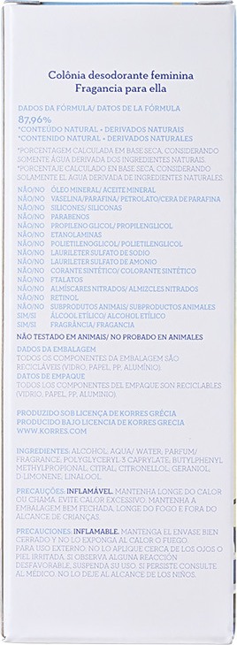 Aegean Blue Korres Eau de Cologne - Perfume Feminino 100ml