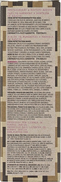 Korres Óleo de Amêndoas e Manteiga de Karité - Creme Nutritivo para as Mãos 75g