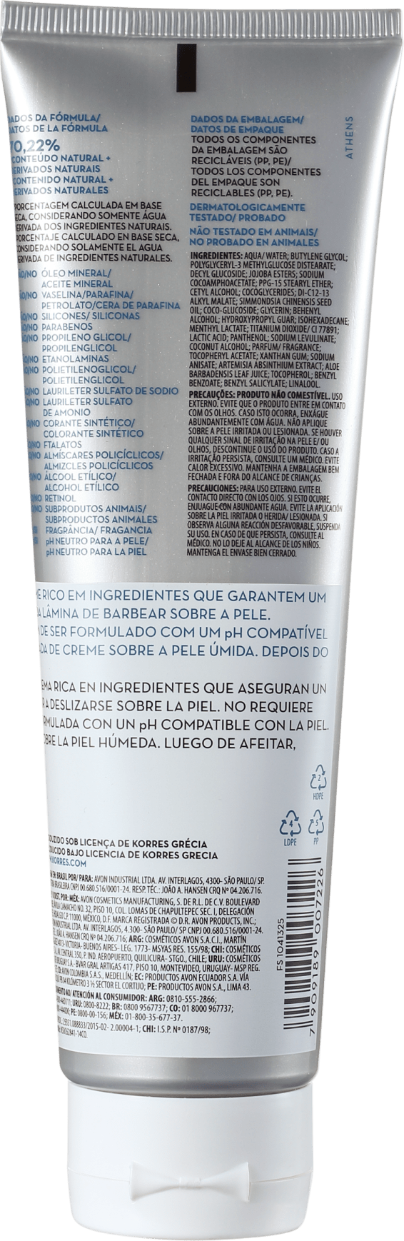 Korres Absinthe - Creme de Barbear 125ml