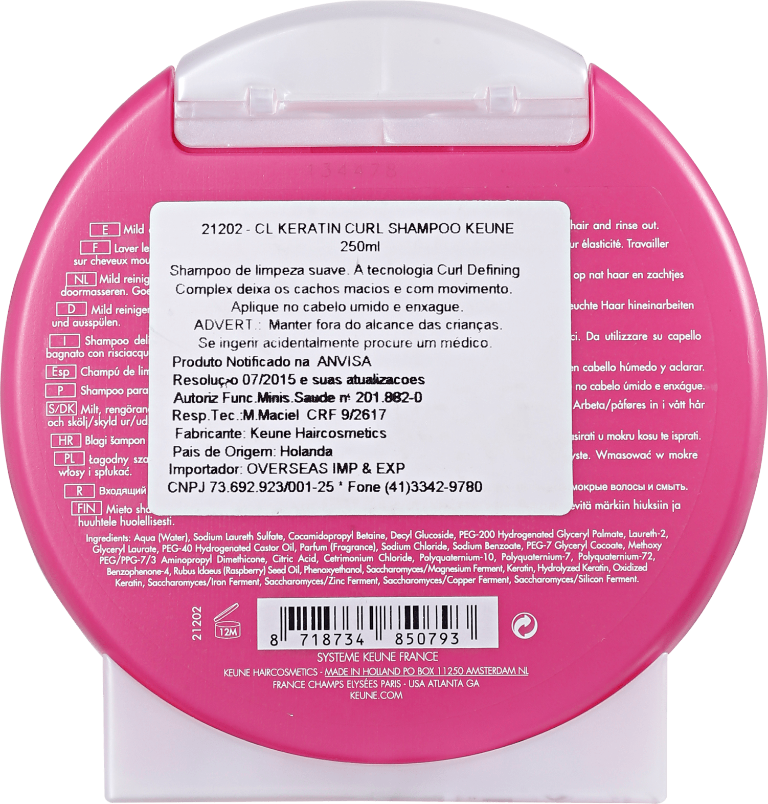 Keune Care Line Keratin Curl - Shampoo 250ml