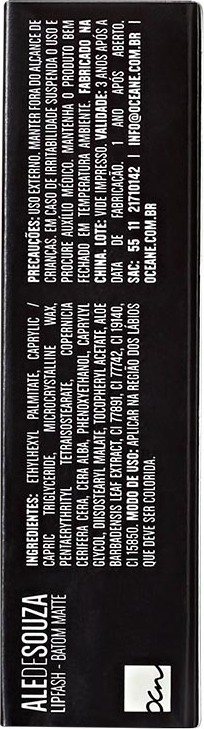 Océane Femme Ale de Souza Lip Fash Claudia - Batom Matte 3,2g