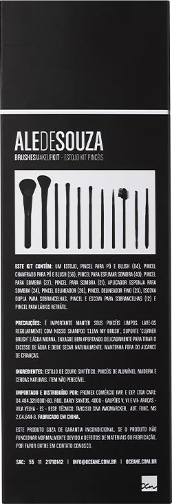 Océane Femme Ale de Souza Brushes Makeup - Estojo de Pincéis