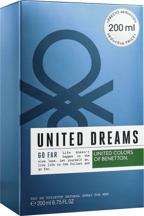 United Dreams Go Far Benetton Eau de Toilette - Perfume Masculino 200ml