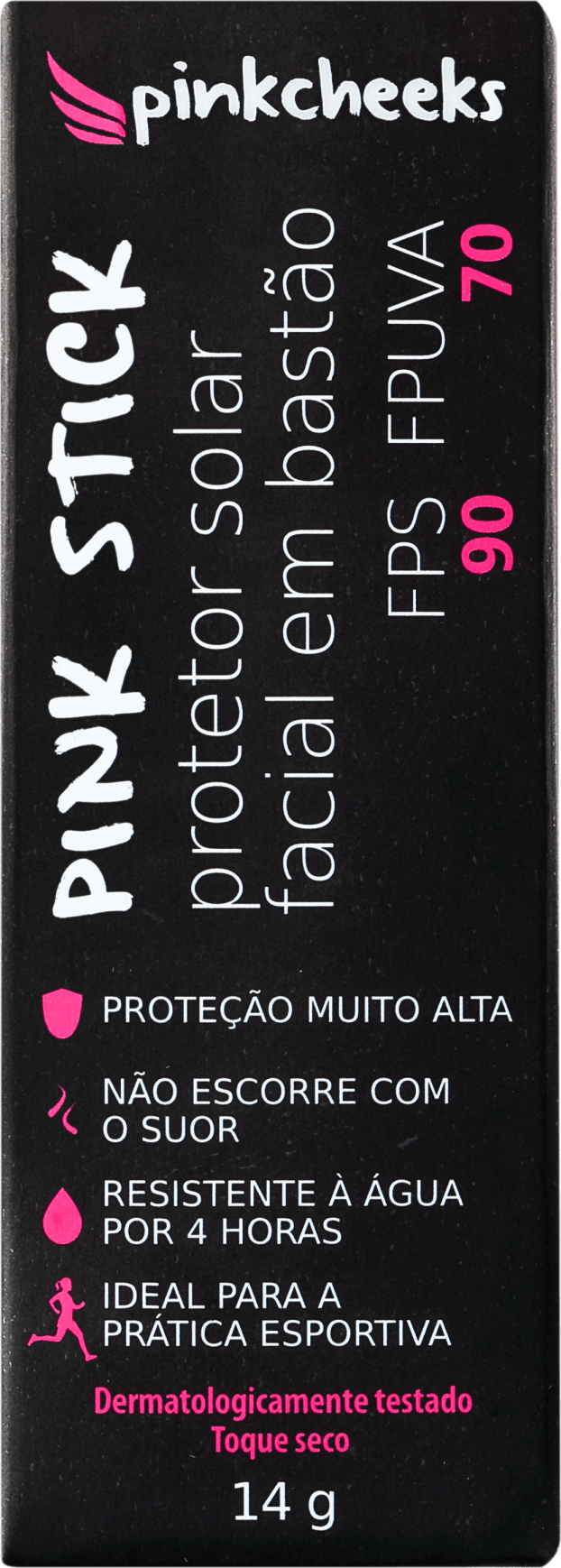 Pink Cheeks Pink Stick 15KM FPS 90 - Protetor Solar com Cor 14g