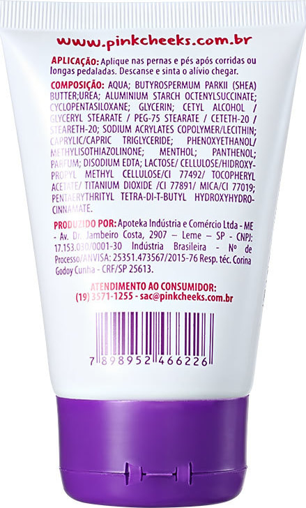 Pink Cheeks Like a Princess - Creme para Pernas e Pés 100g