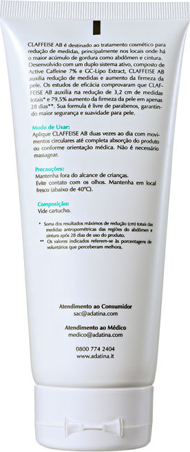 Ada Tina Claffeise AB - Creme Redutor de Medidas 200ml