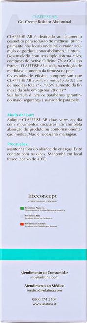 Ada Tina Claffeise AB - Creme Redutor de Medidas 200ml