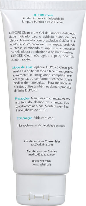 Ada Tina Depore Clean - Gel de Limpeza Facial 100ml