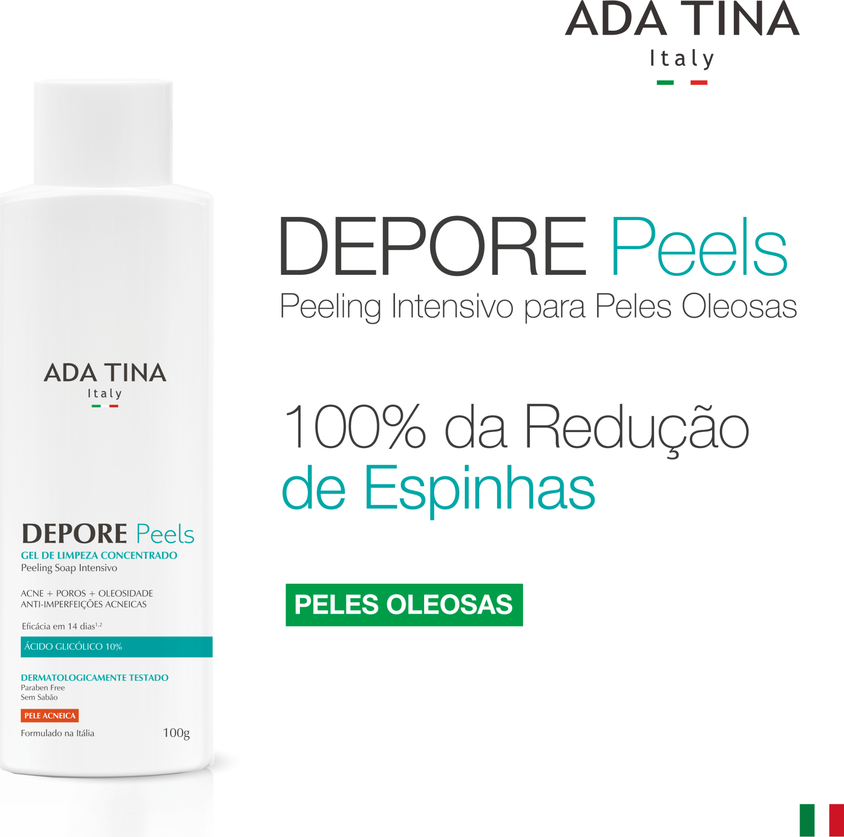 Ada Tina Depore Peels - Gel de Limpeza Concentrado 100g