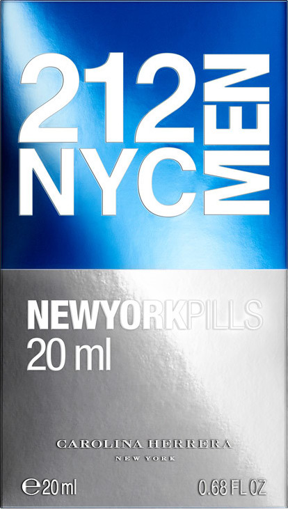 212 Men Pills Carolina Herrera Eau de Toilette - Perfume Masculino 20ml