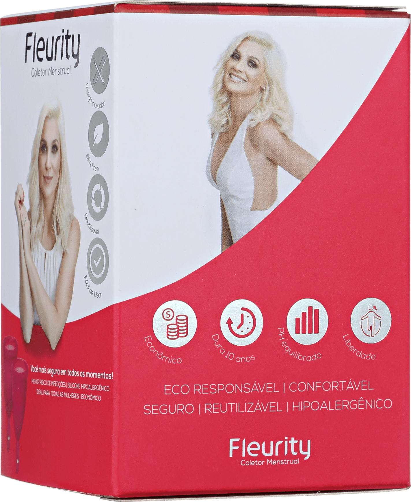 Fleurity Tipo 1 (+30 anos ou com filhos) - Coletor Menstrual (2 unidades)