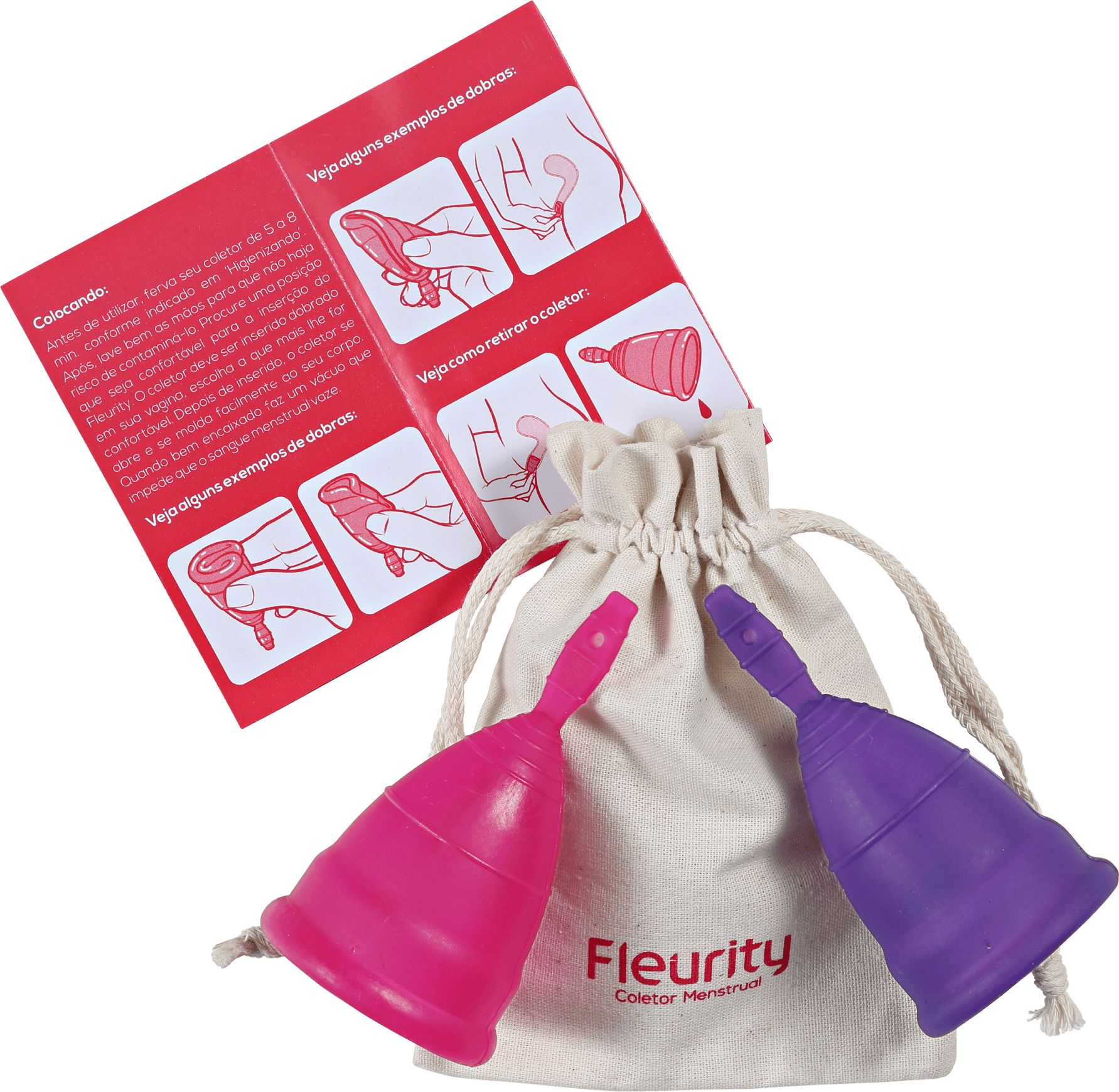 Fleurity Tipo 3 (dois tamanhos) - Coletor Menstrual (2 unidades)