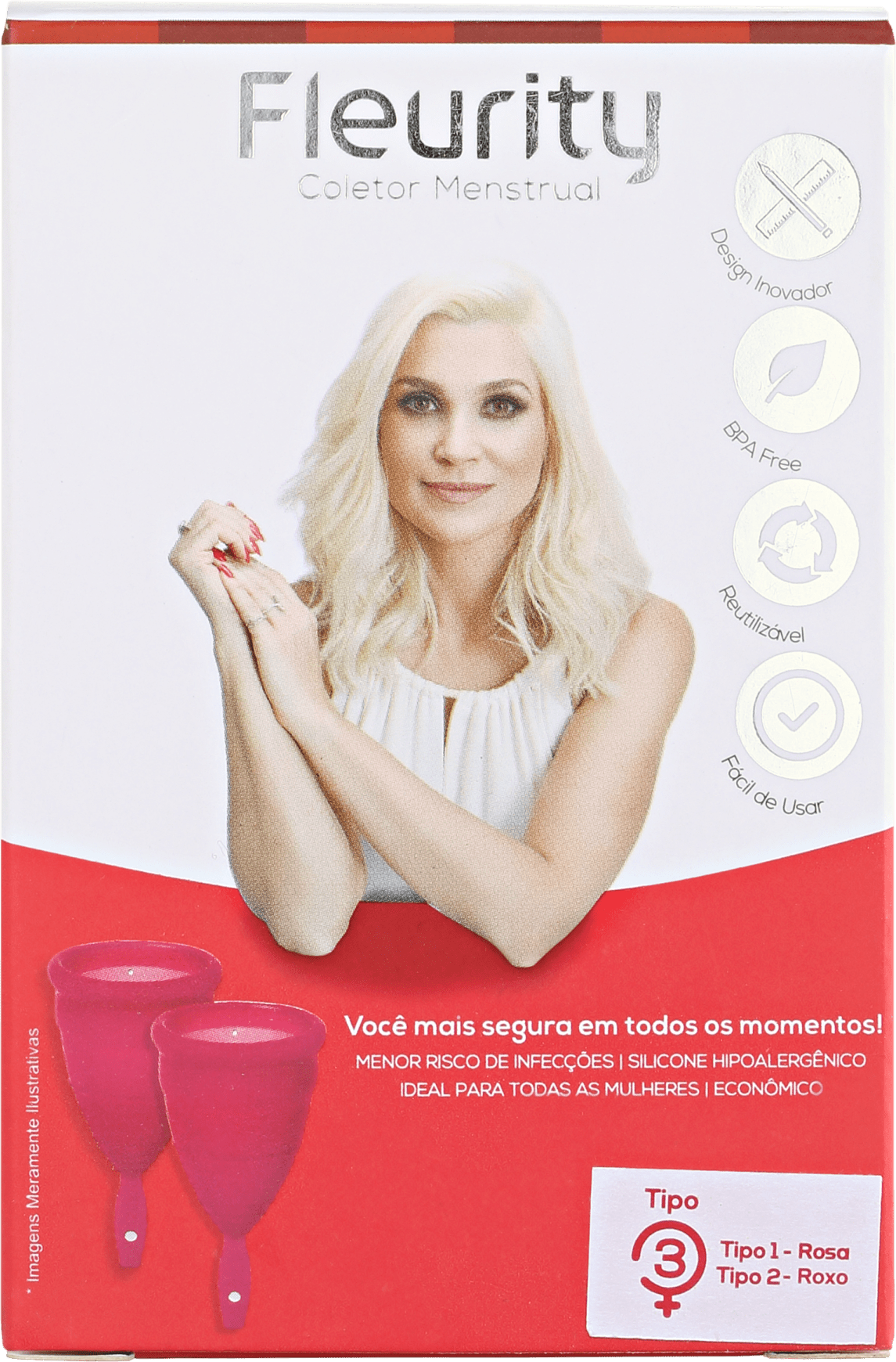 Fleurity Tipo 3 (dois tamanhos) - Coletor Menstrual (2 unidades)