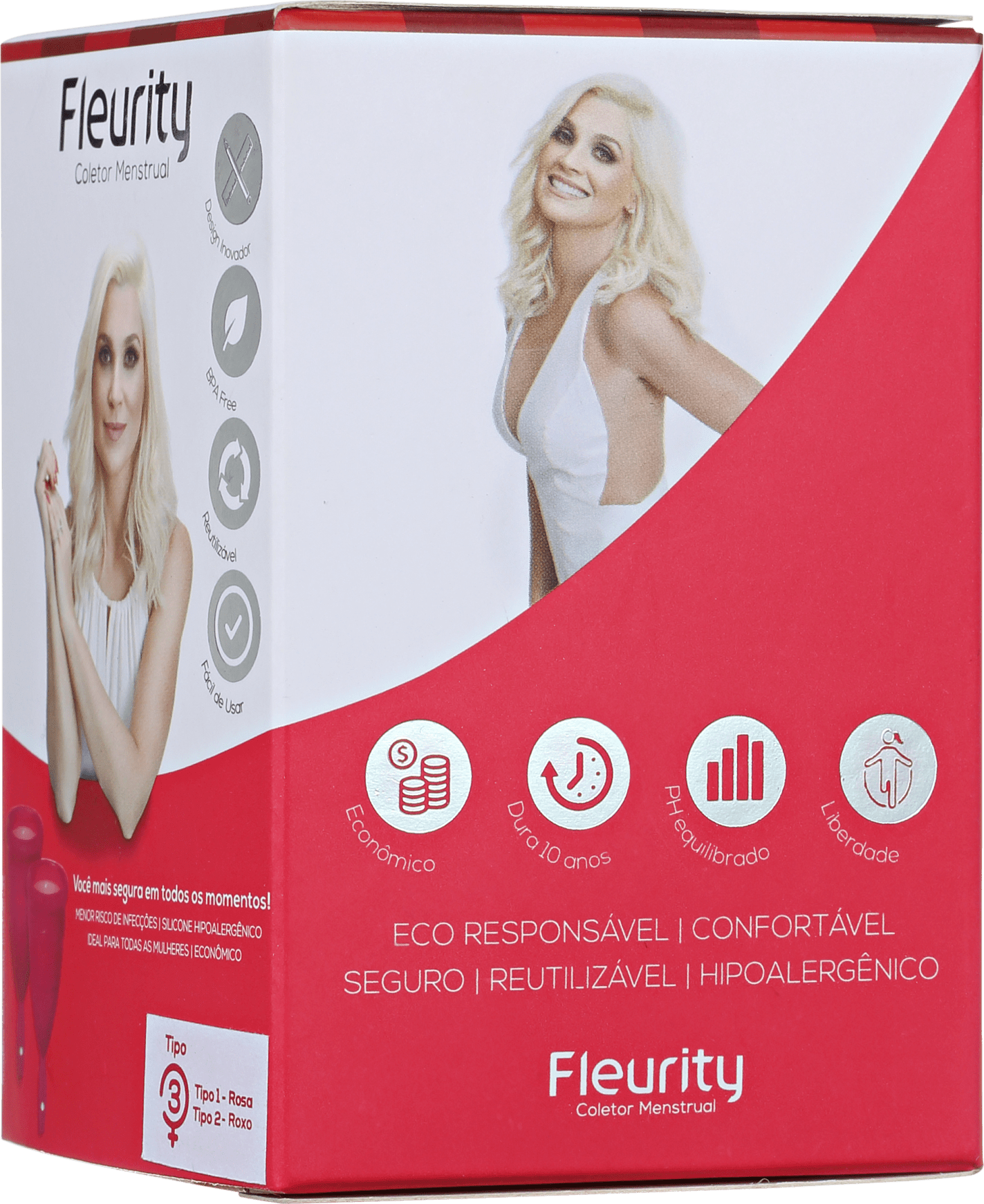 Fleurity Tipo 3 (dois tamanhos) - Coletor Menstrual (2 unidades)