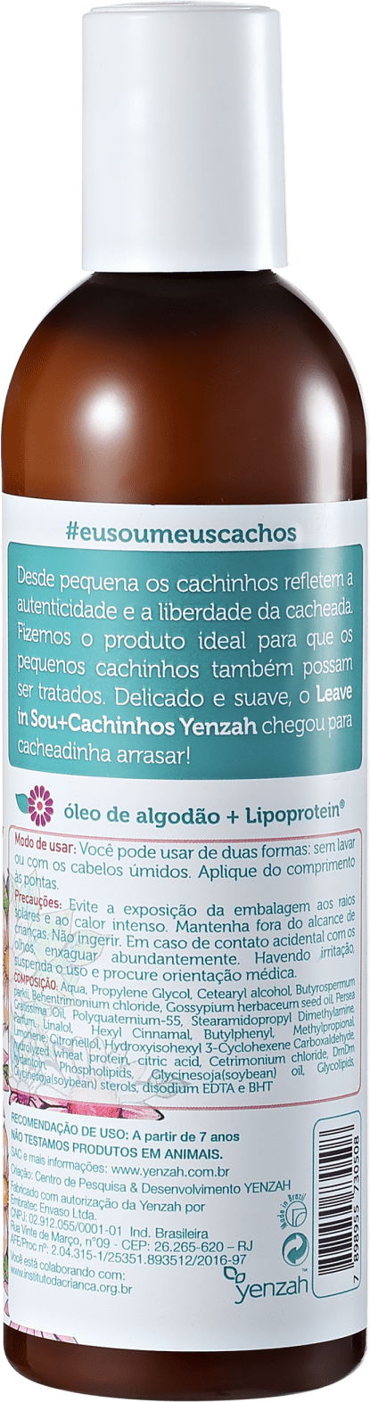 Yenzah Sou + Cachinhos - Leave-In Infantil 240ml