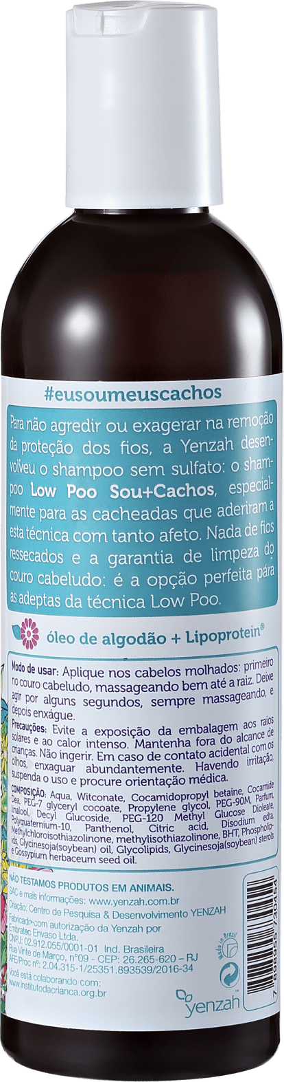 Yenzah Sou + Cachos - Shampoo Low Poo 240ml