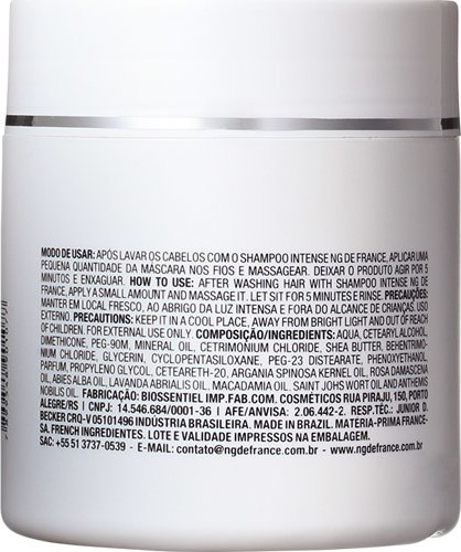 NG de France Intense Hidratação Intensa - Máscara de Tratamento 500g