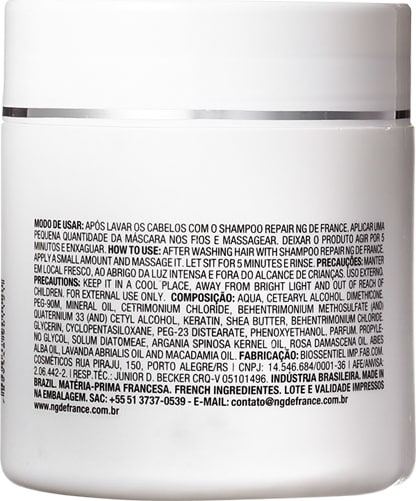 NG de France Repair - Máscara de Tratamento 500g