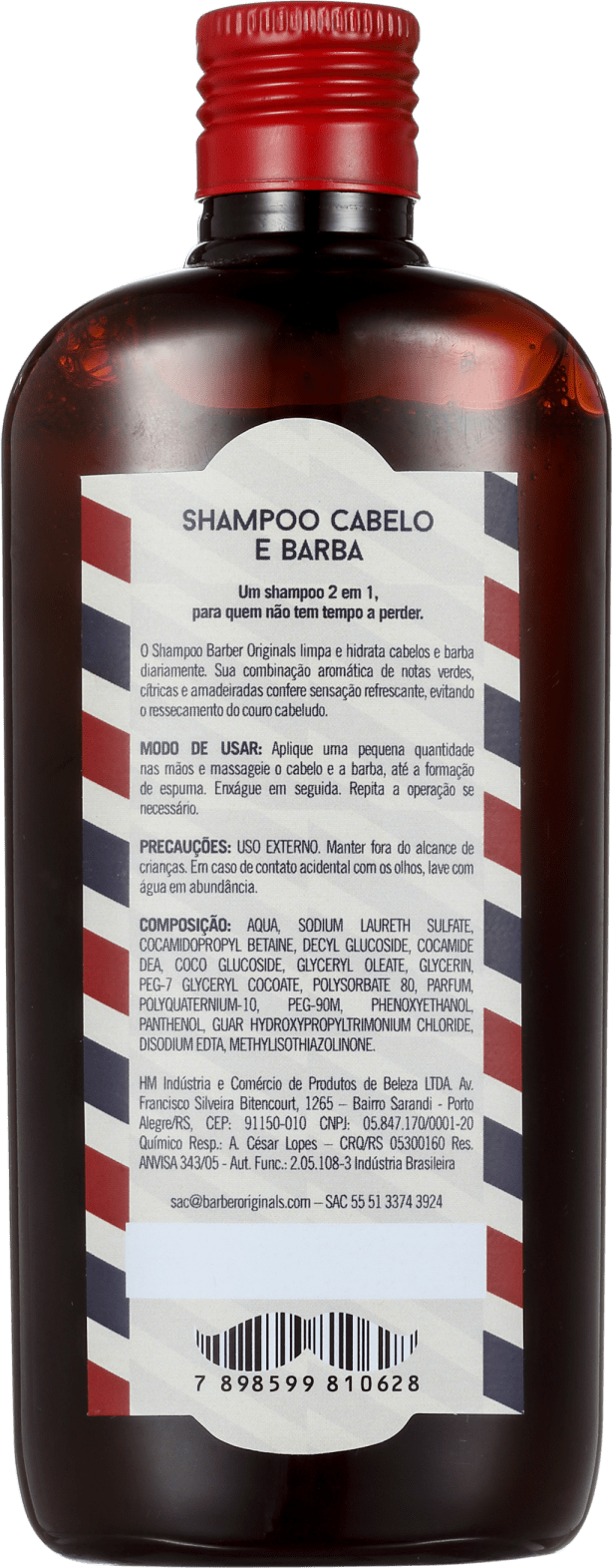 Barber Originals Cabelo e Barba - Shampoo 240ml
