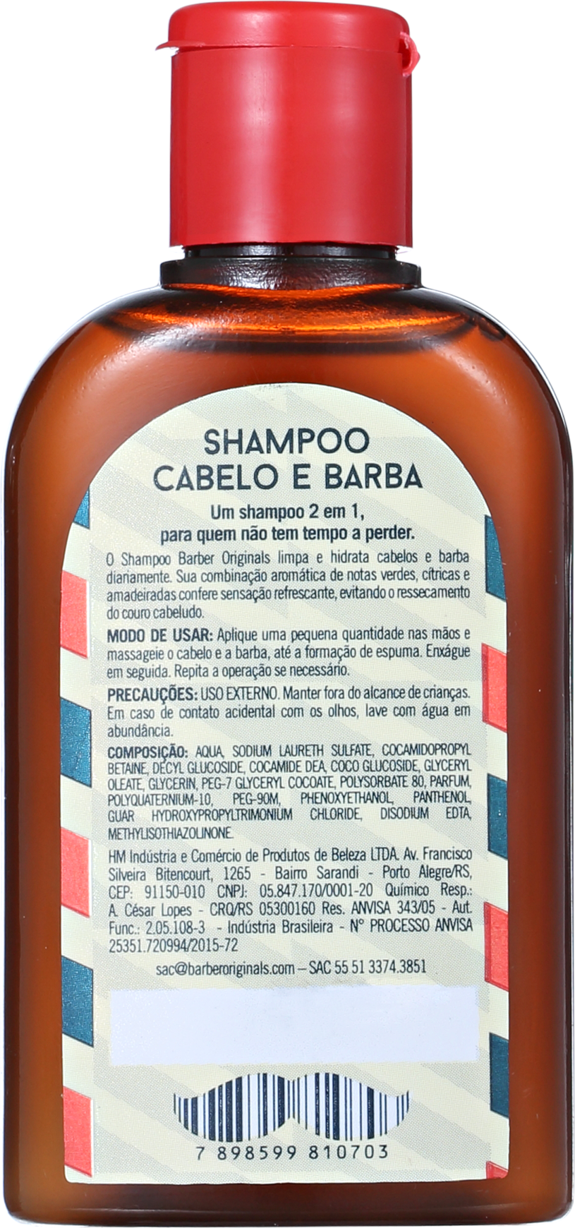 Barber Originals Cabelo e Barba - Shampoo 60ml