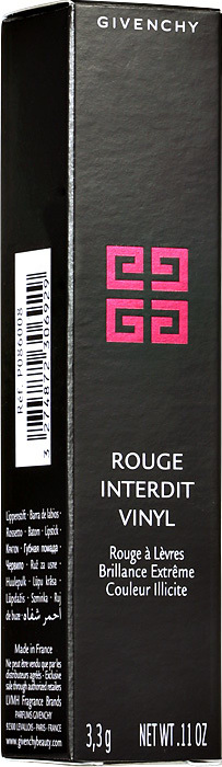 Givenchy Rouge Interdit Vinyl N16 Noir Révélateur - Batom Espelhado 3,3g